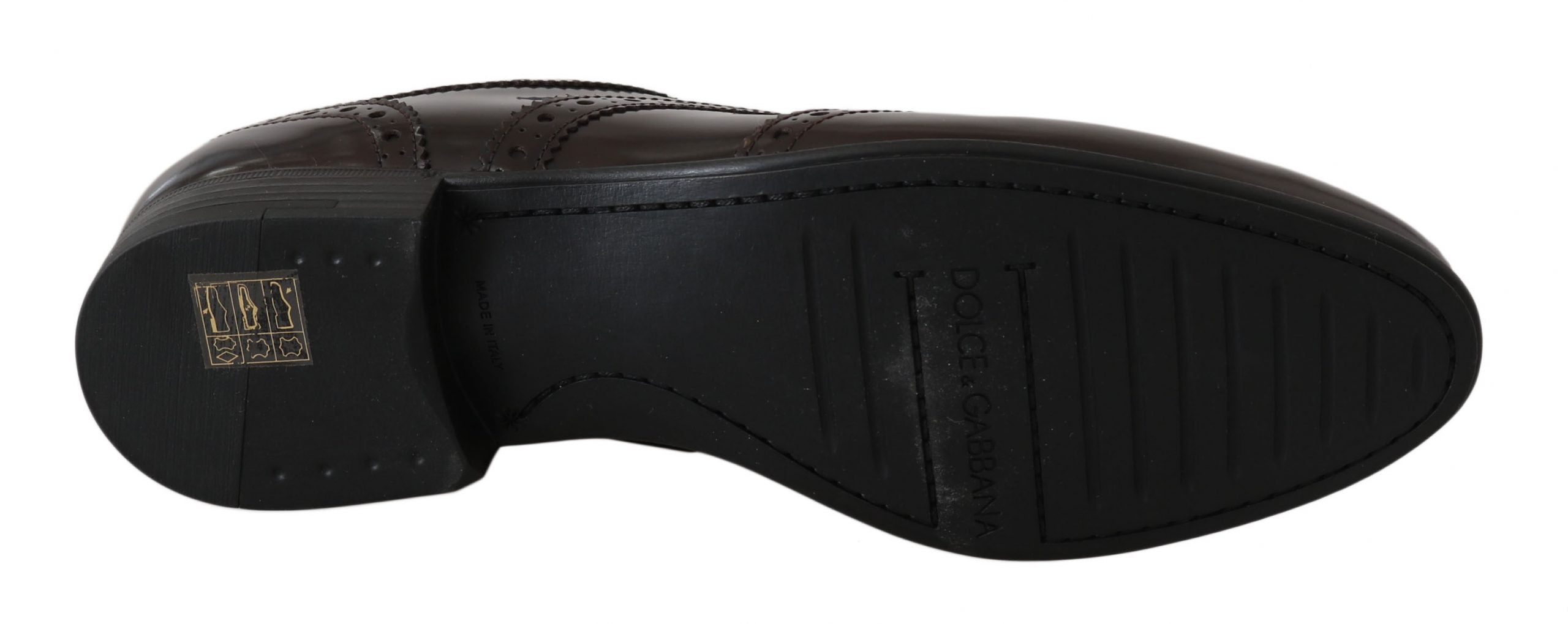 Bruine leren Broques Oxford Wingtip-schoenen