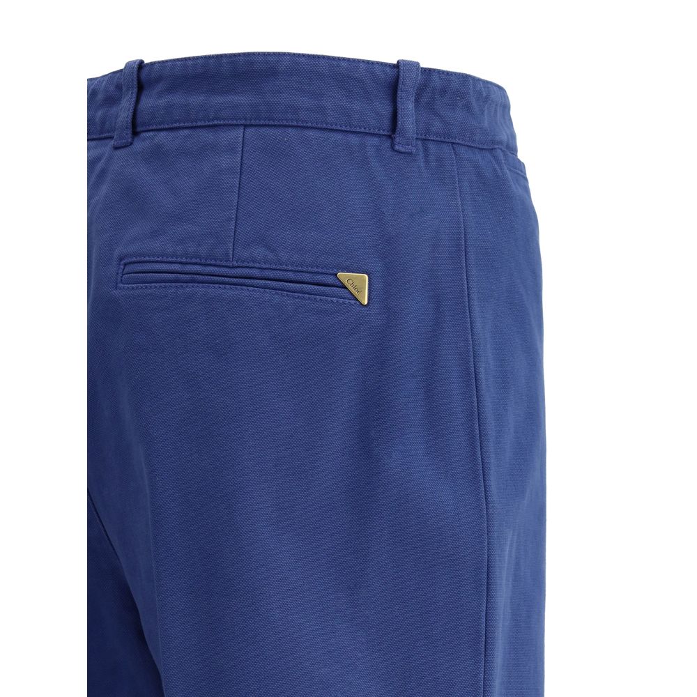 Katoenen flare broek