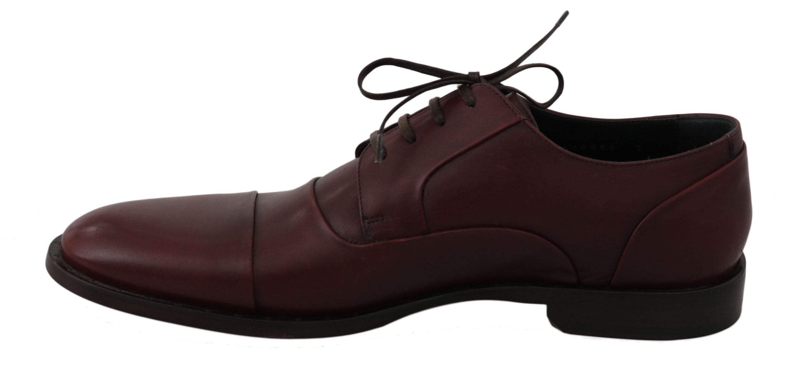 Rode Bordeaux leren Derby formele schoenen