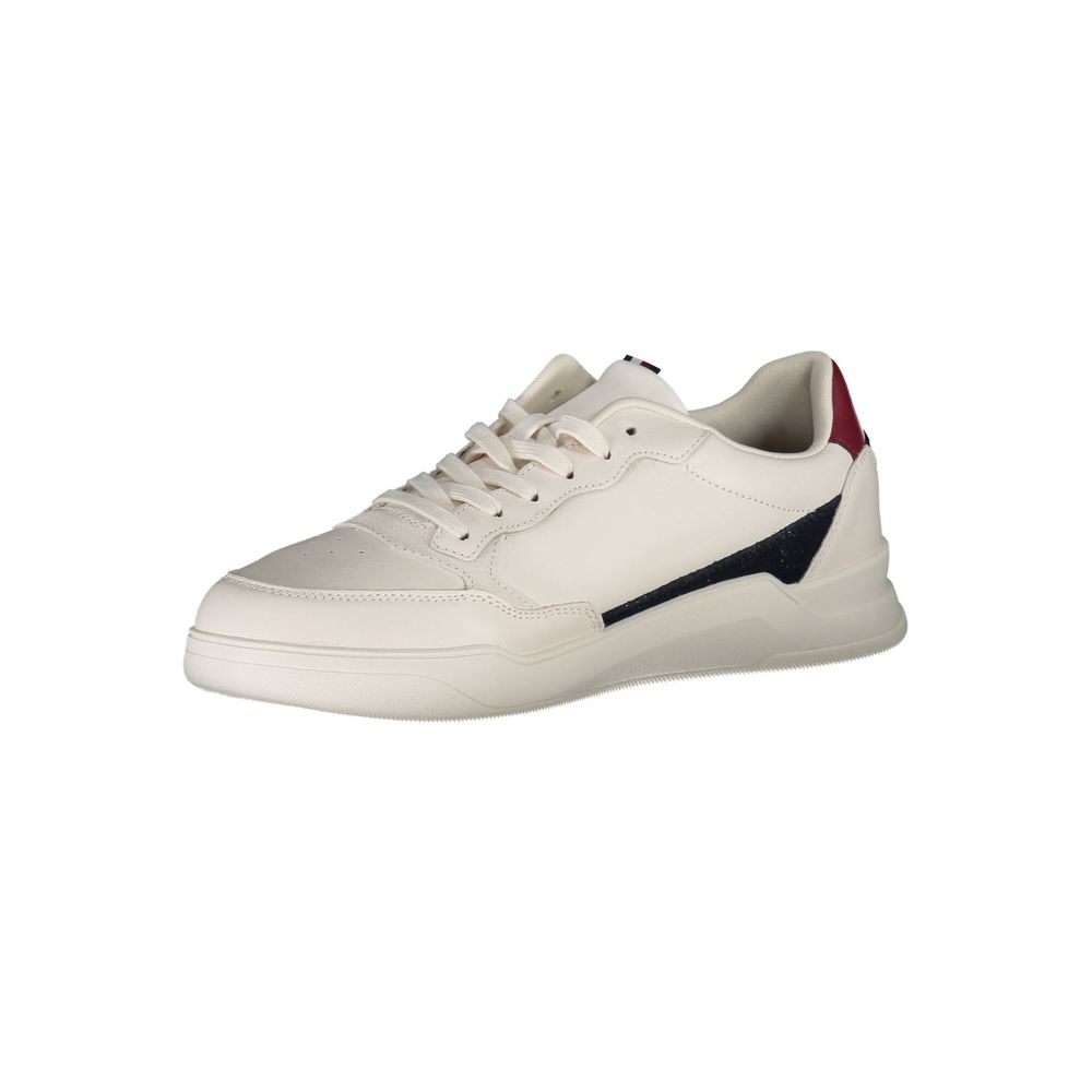 Witte polyester sneaker