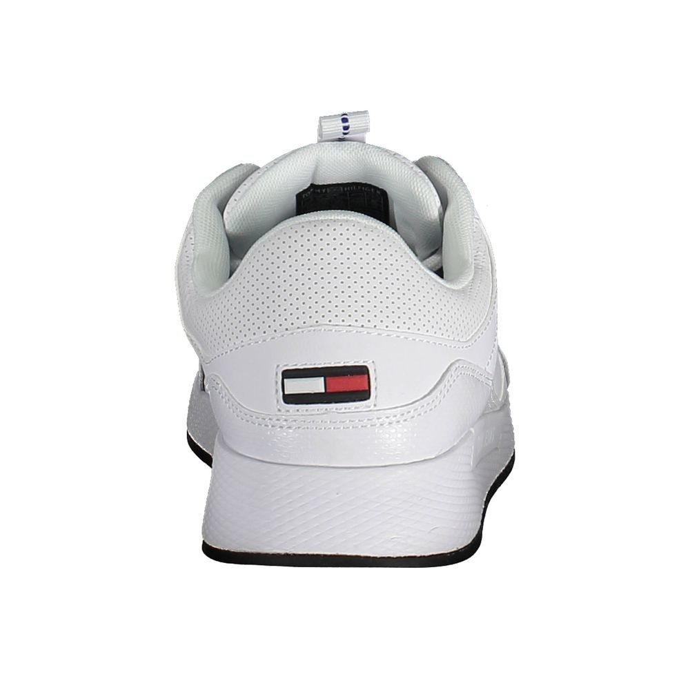 Witte polyester sneaker