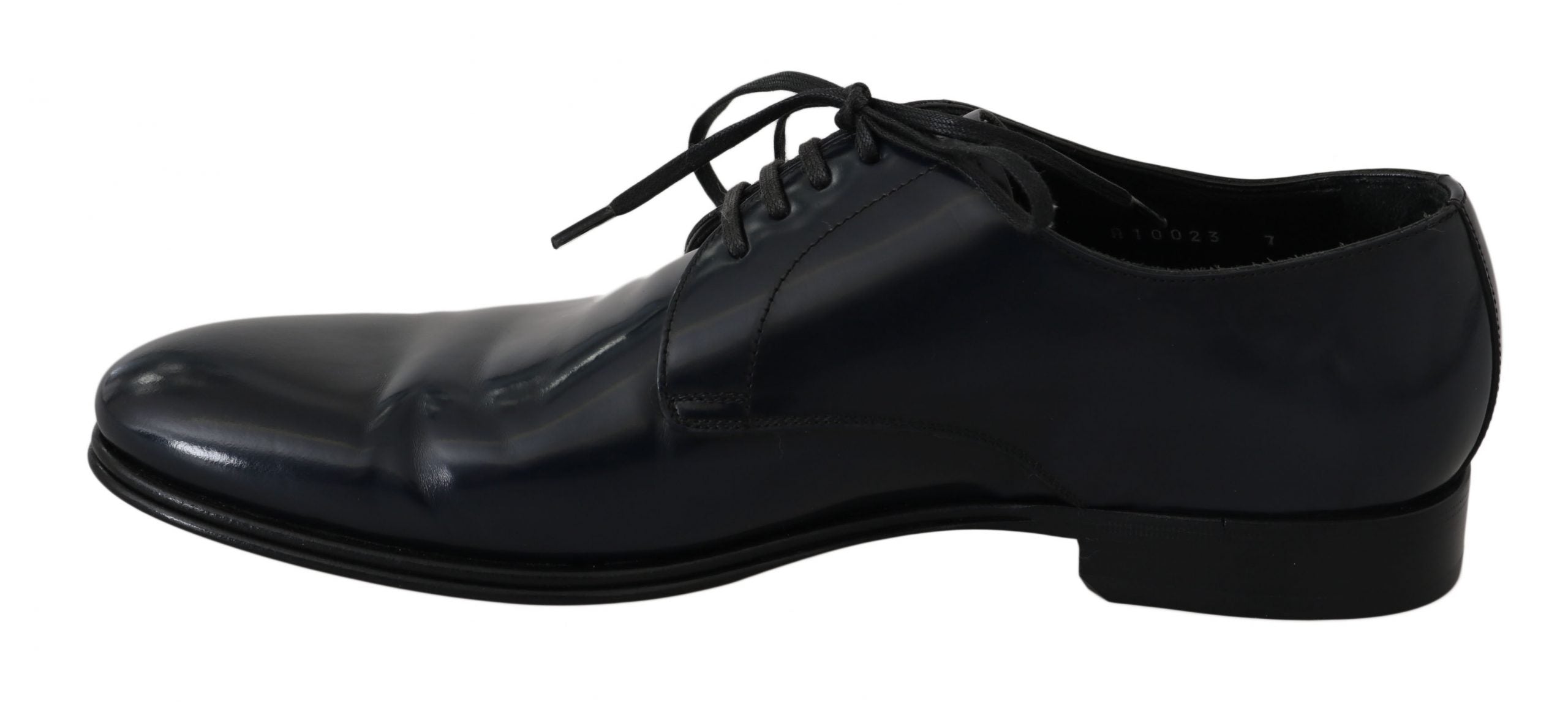 Blauwe leren Derby formele herenschoenen