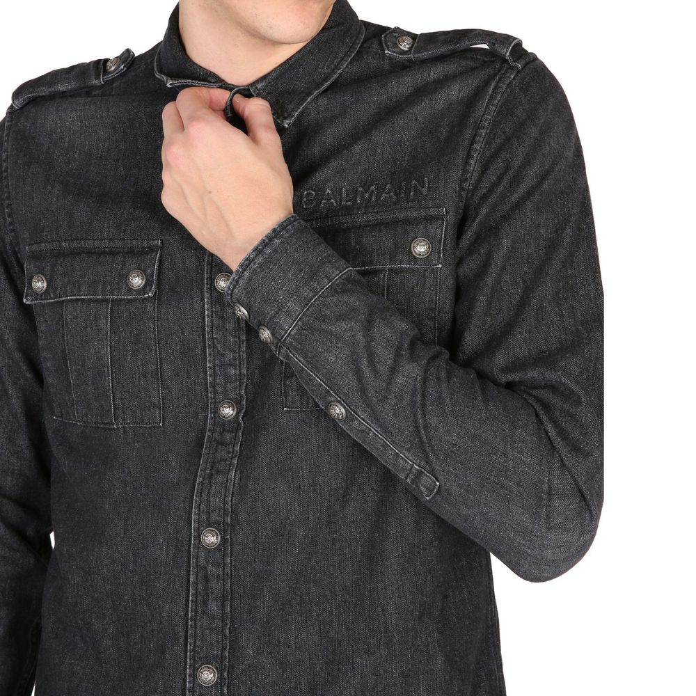 Katoenen denim overhemd
