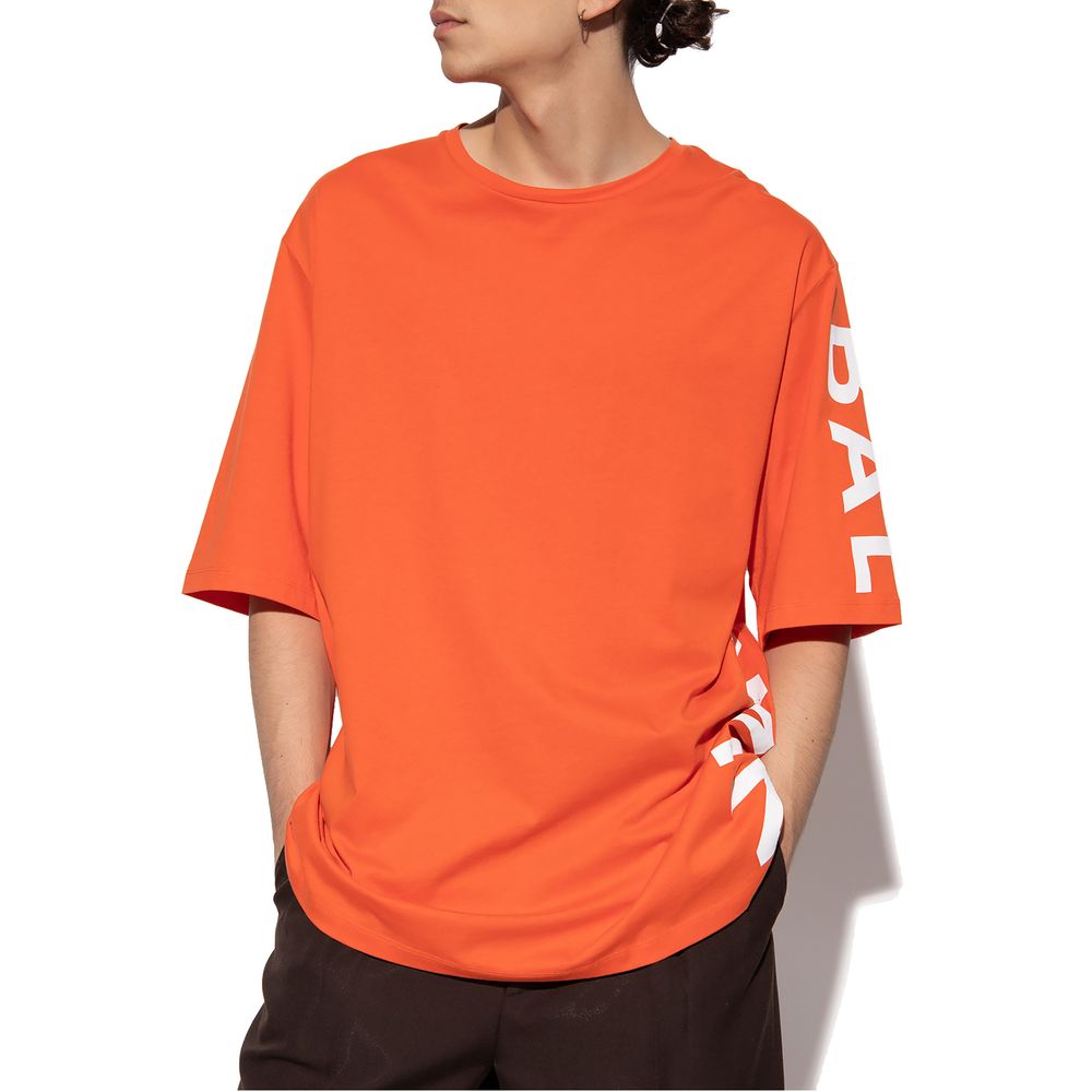Oranje katoenen T-shirt