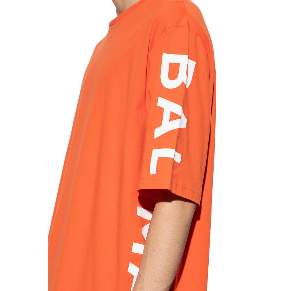 Oranje katoenen T-shirt