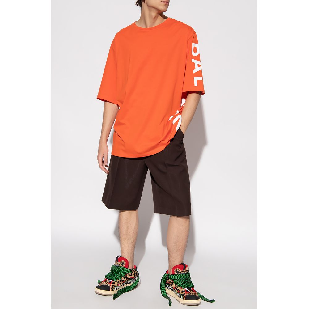 Oranje katoenen T-shirt