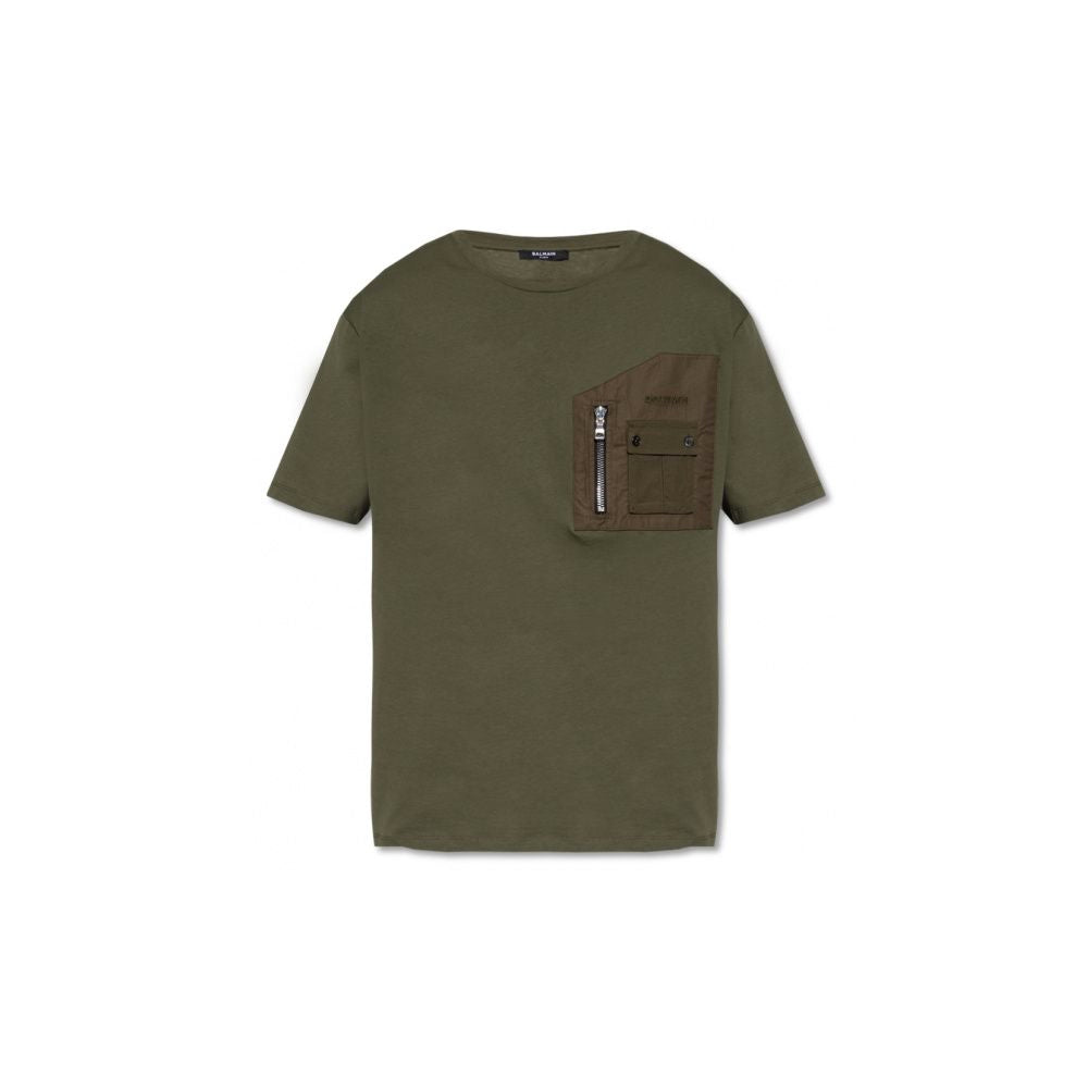 Groen katoenen T-shirt