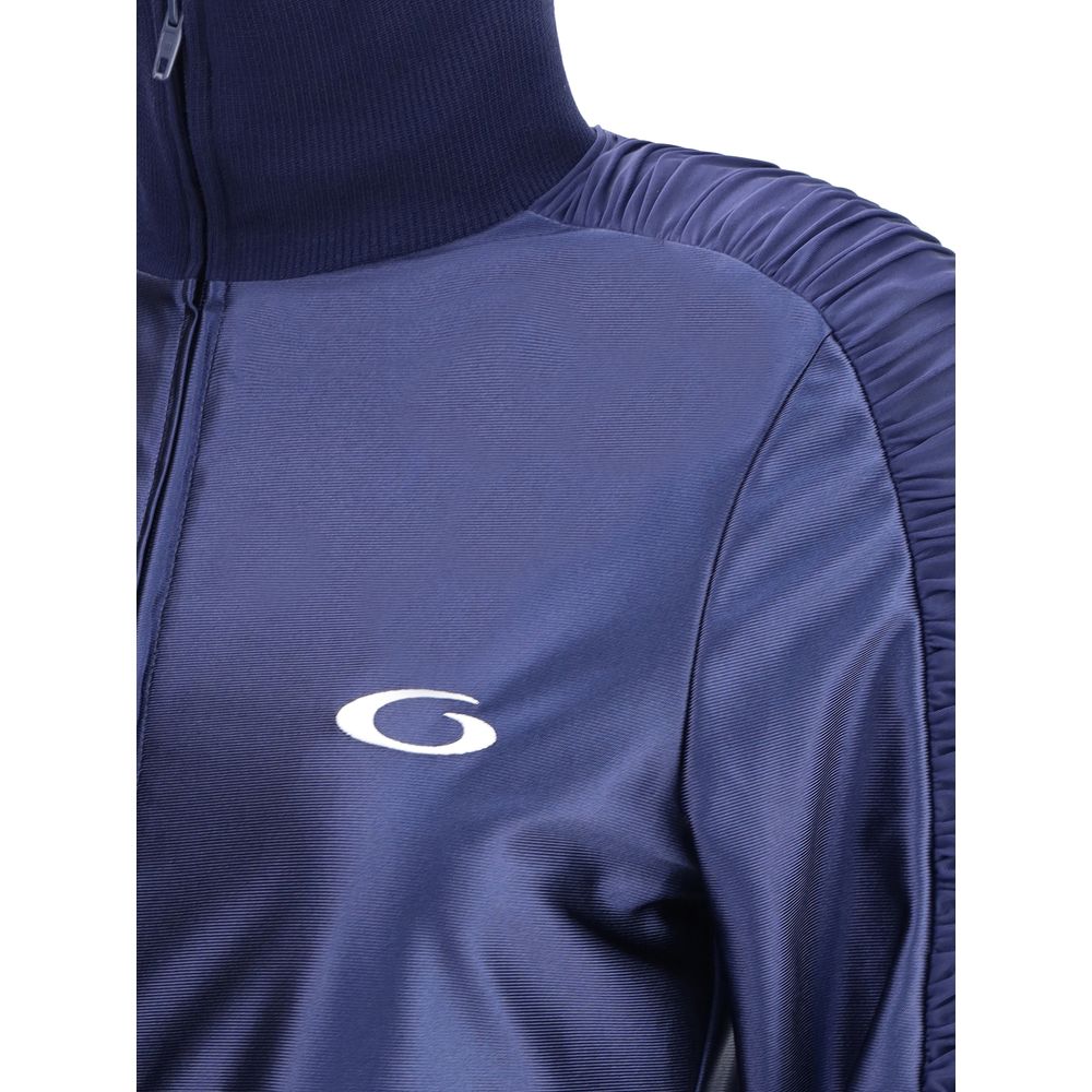 Glanzende jersey getailleerde trainingspakjurk