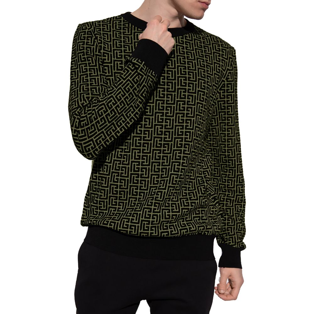 Groene wollen trui