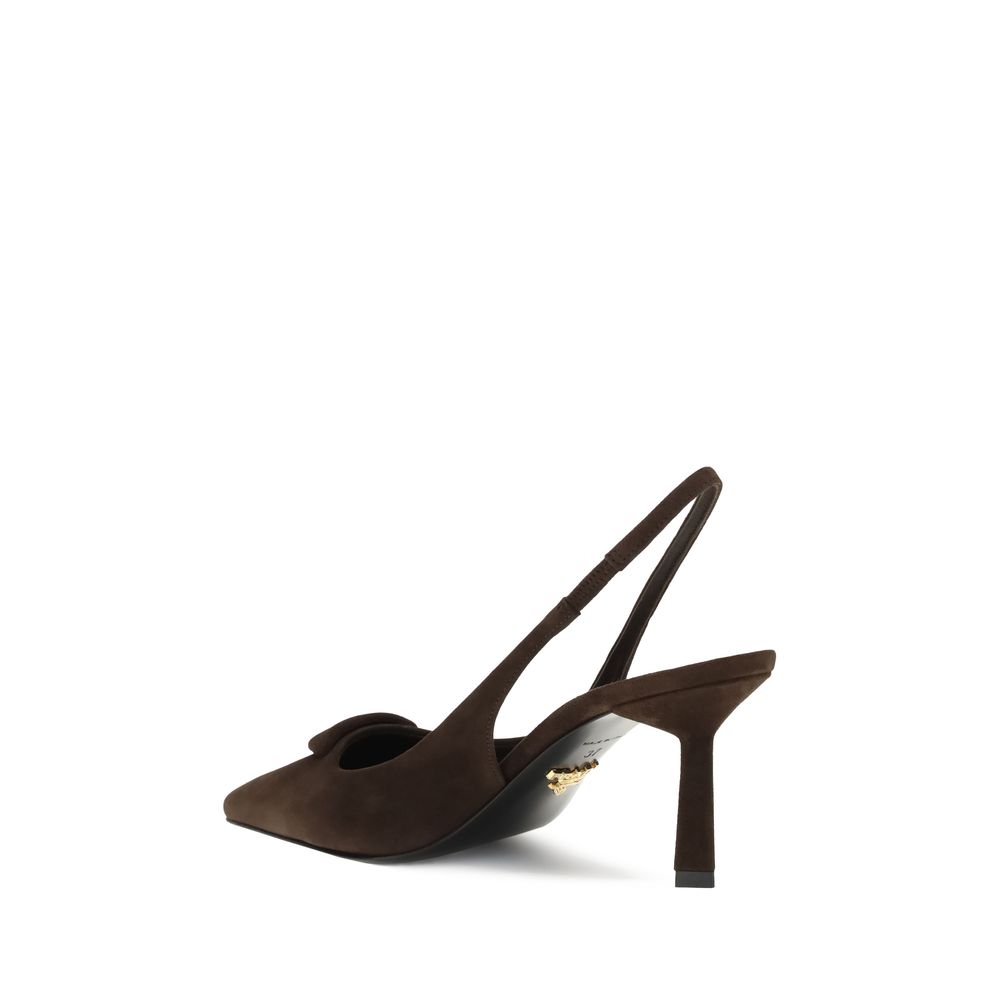 Suède Slingback Pumps