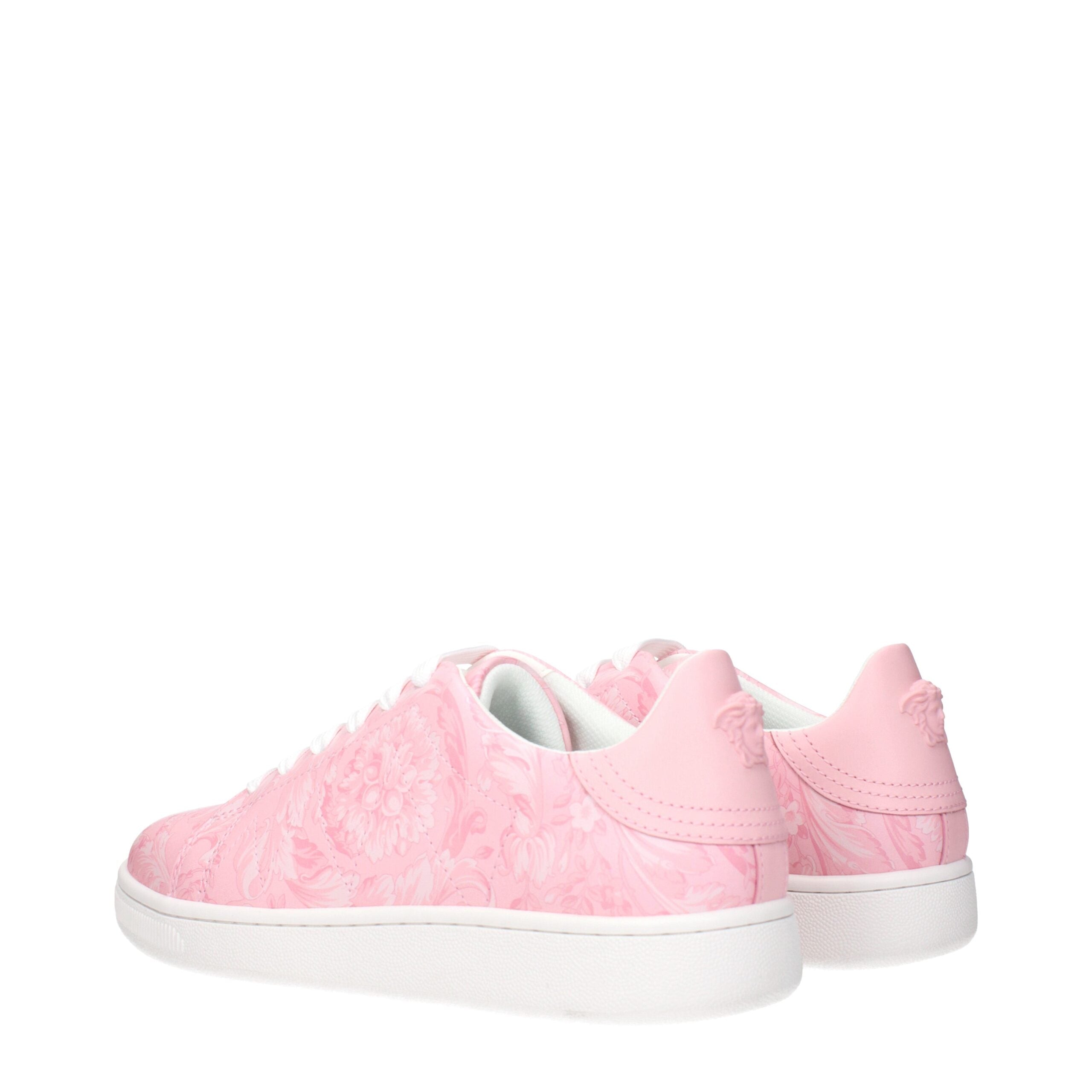 Roze leren sneakers