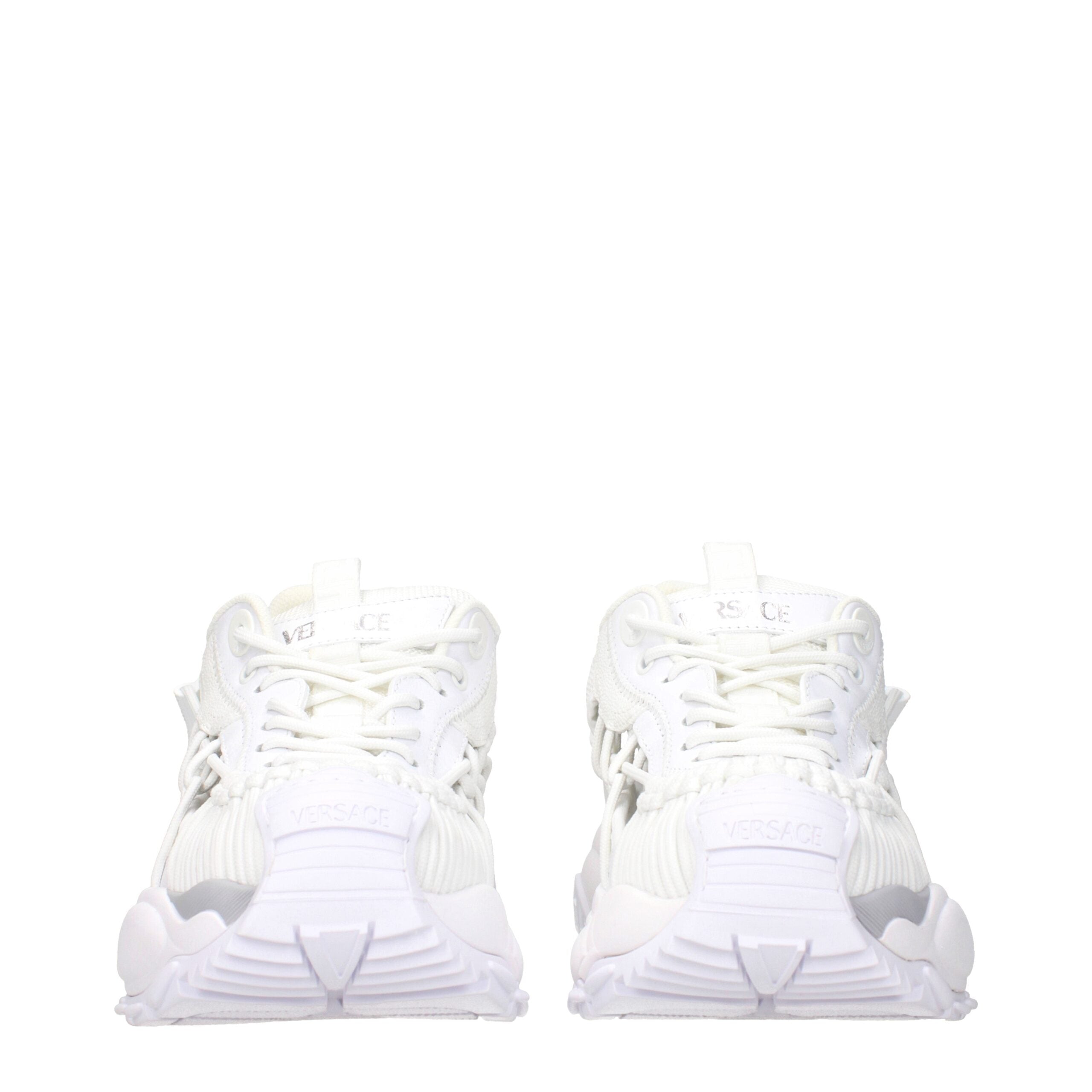 Witte leren lage schoenen