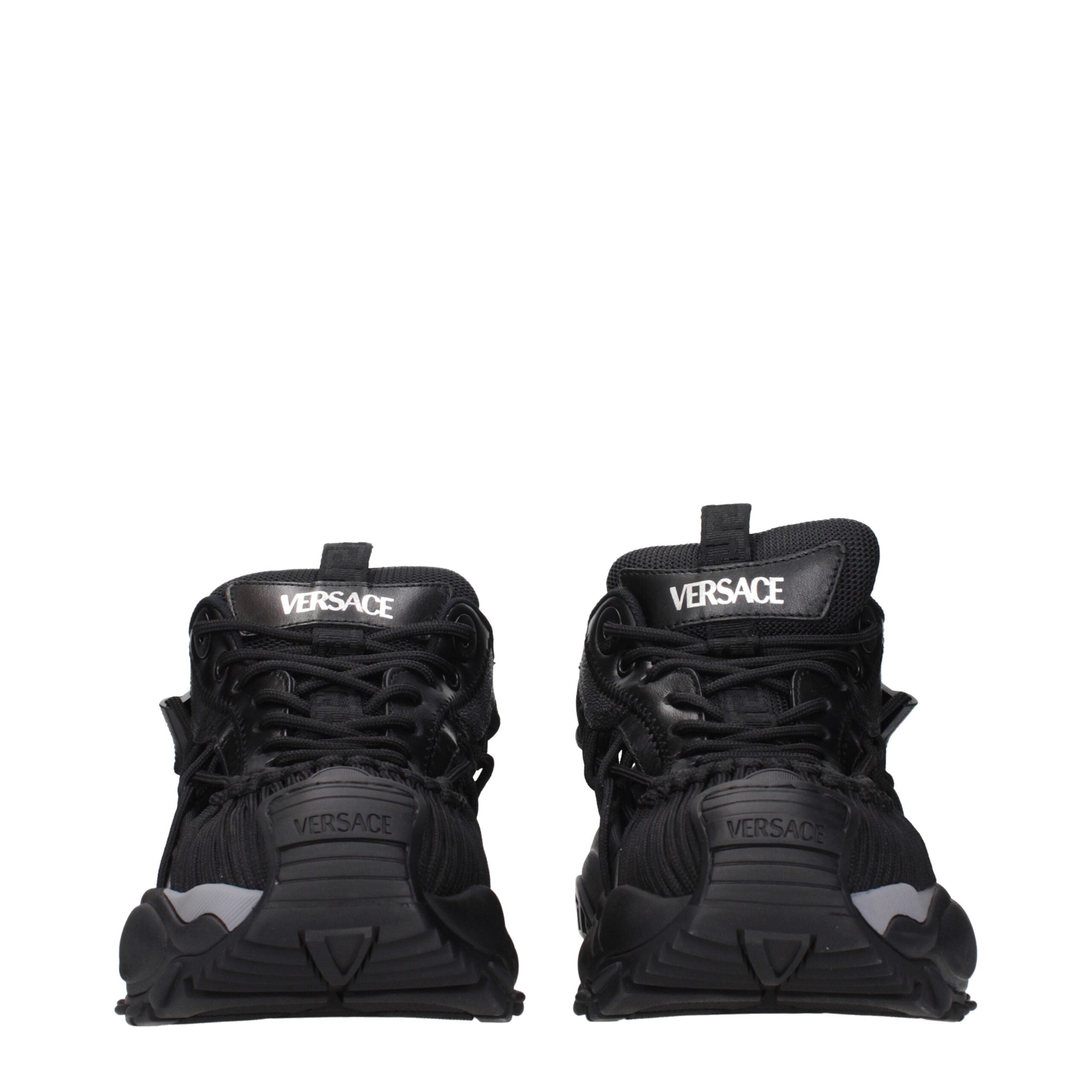 Zwarte leren sportschoenen