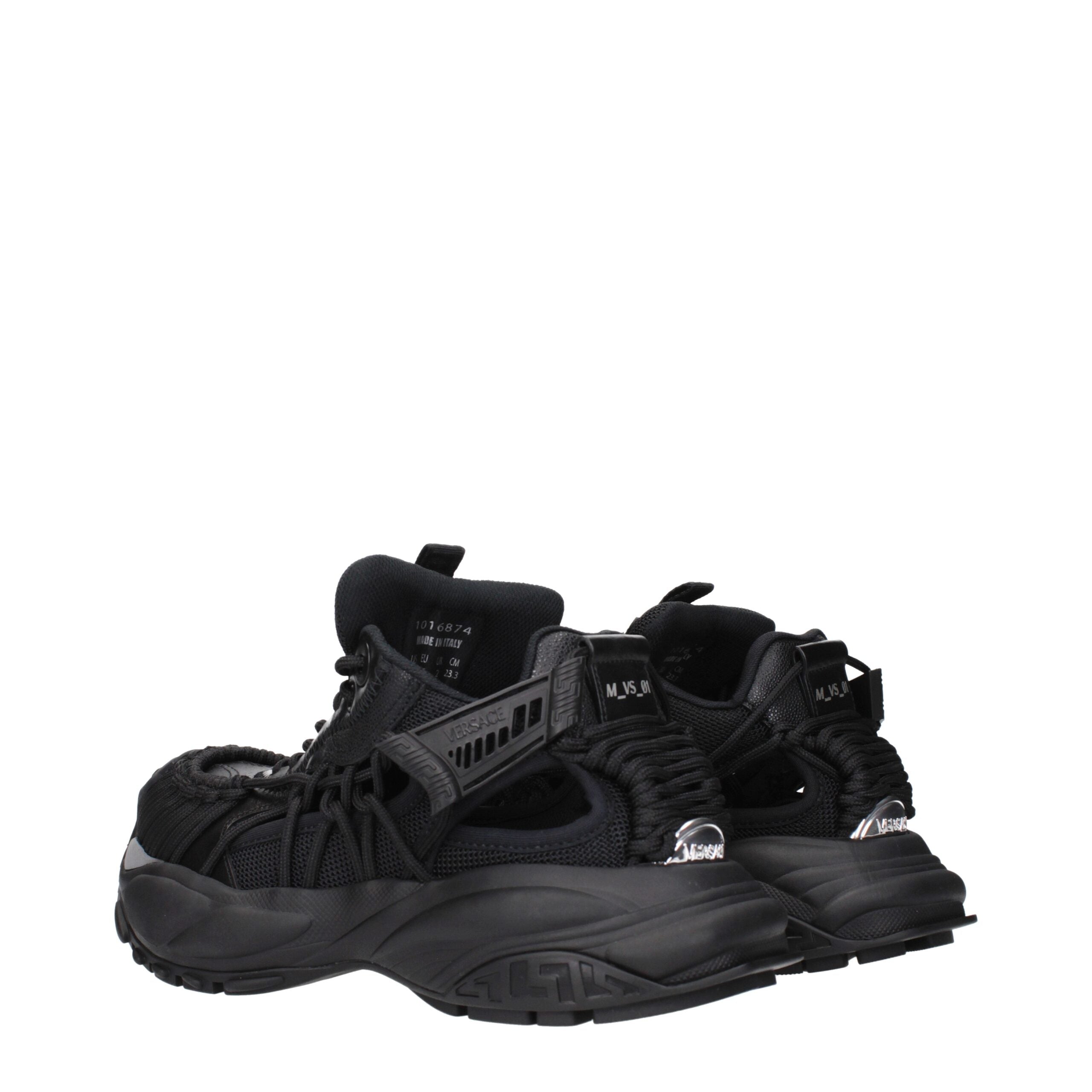 Zwarte leren sportschoenen