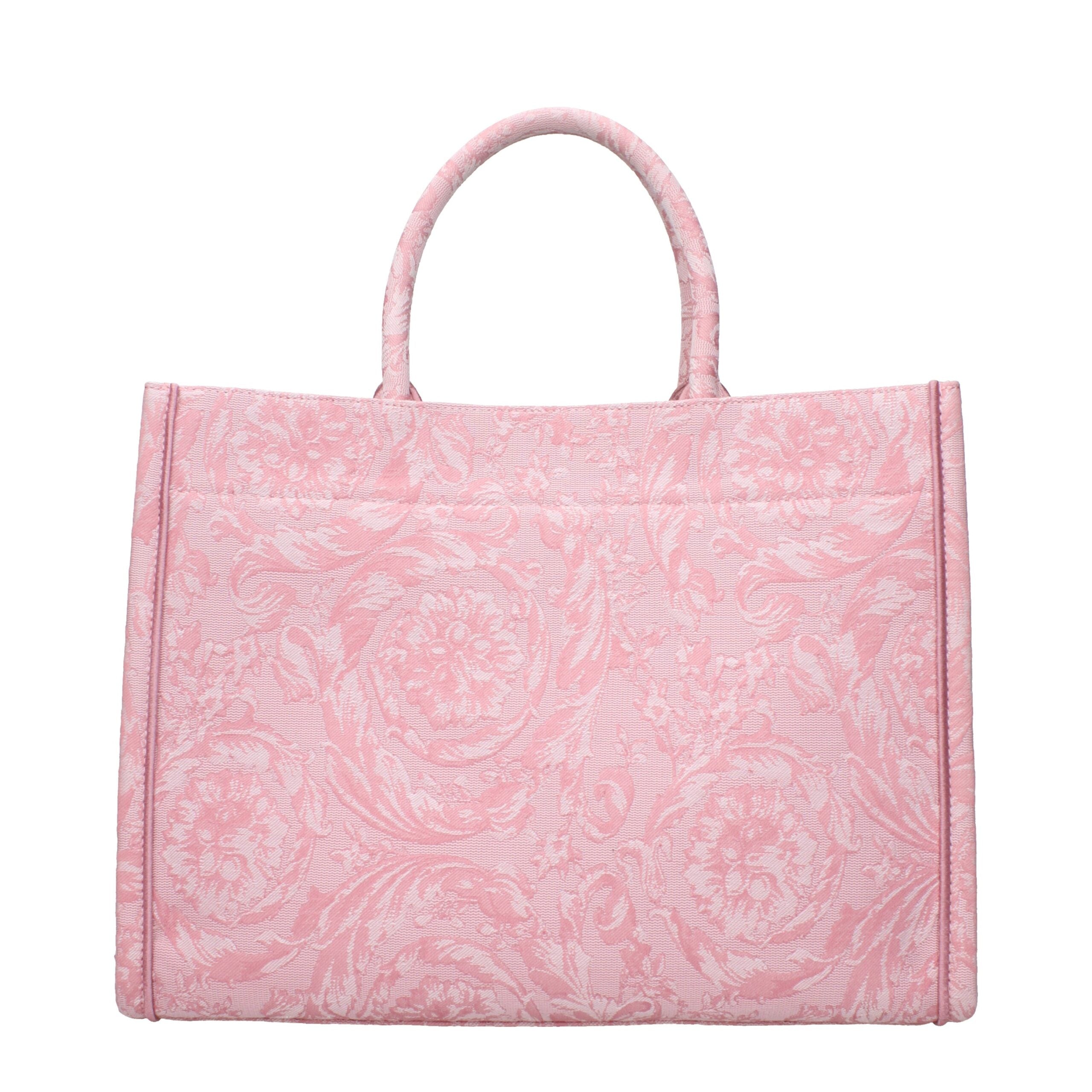Roze stoffen handtassen