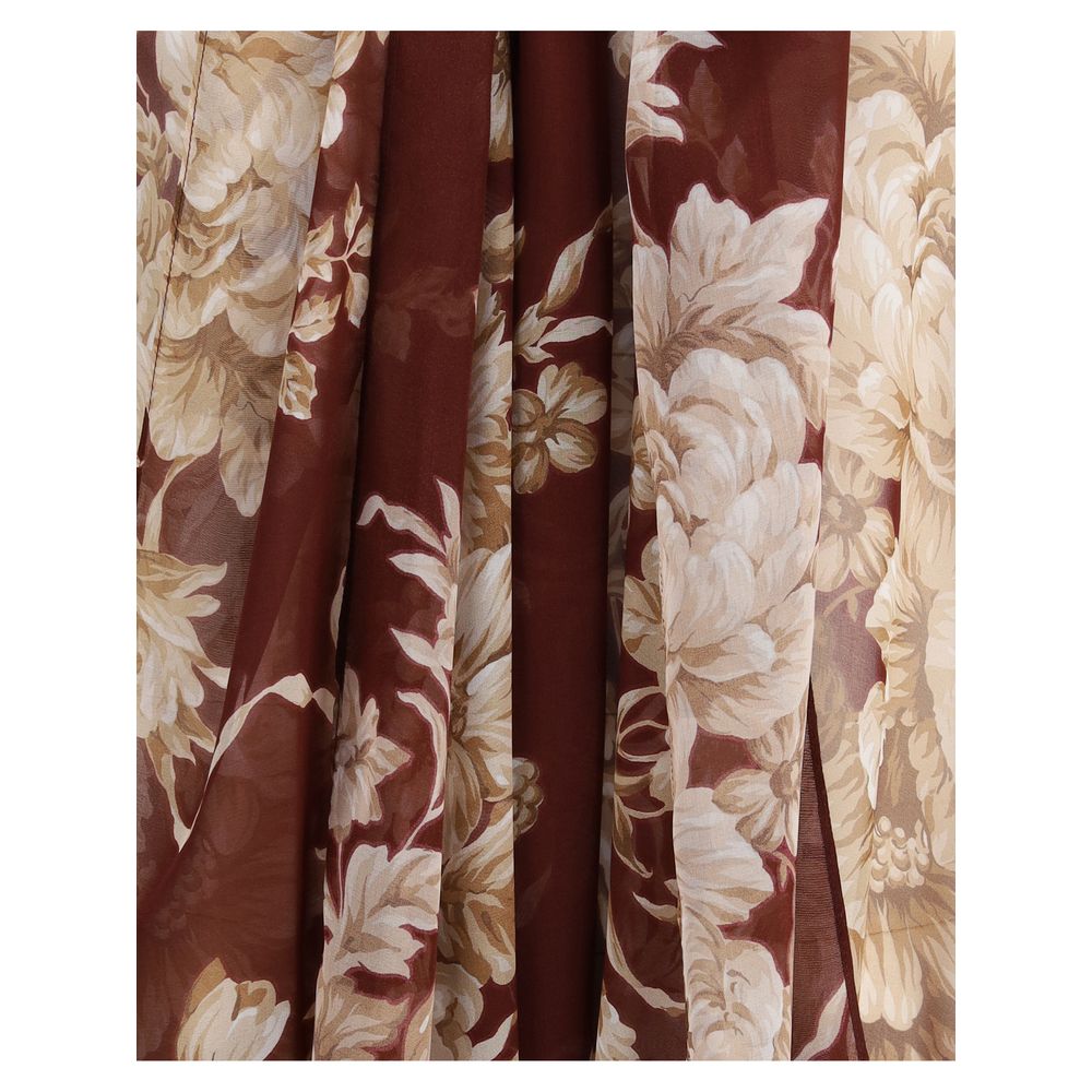 Zijden chiffon bloemen shirt