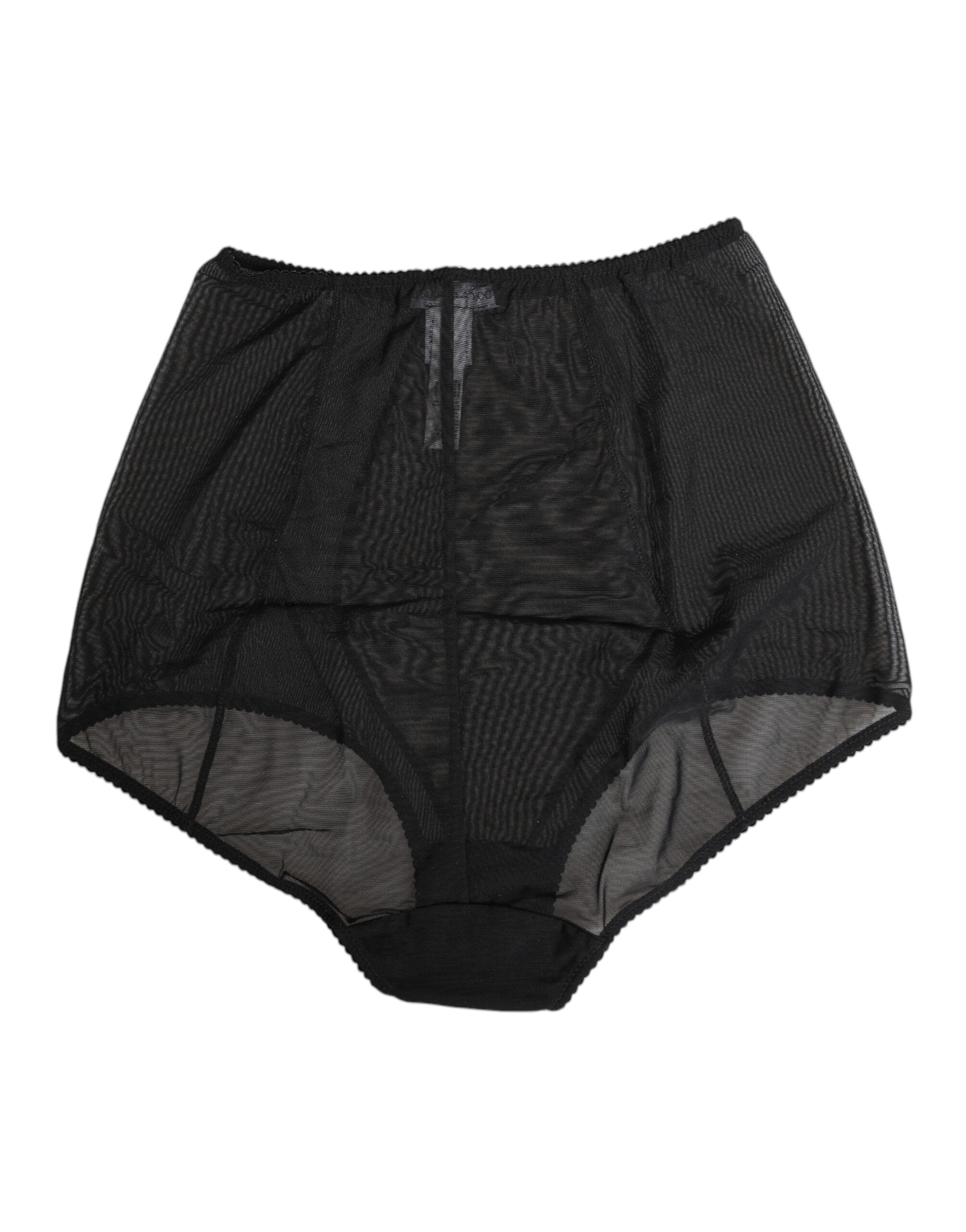 Black High Waist Mesh Sheer Shapewear Underwear