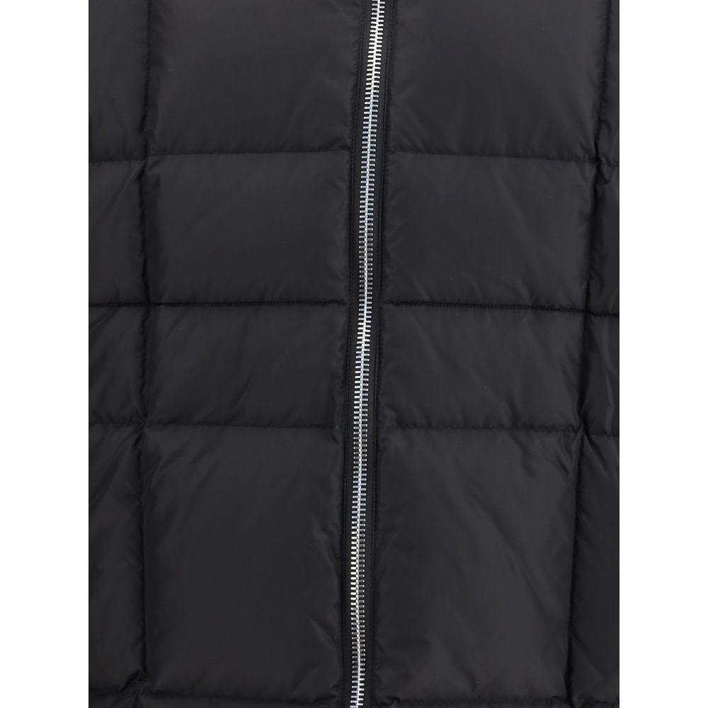 3D lange nylon donsjas