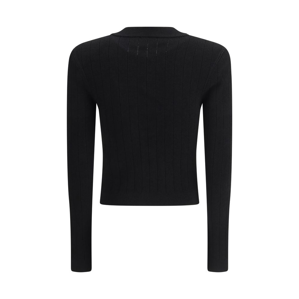 Black Viscose Cardigan