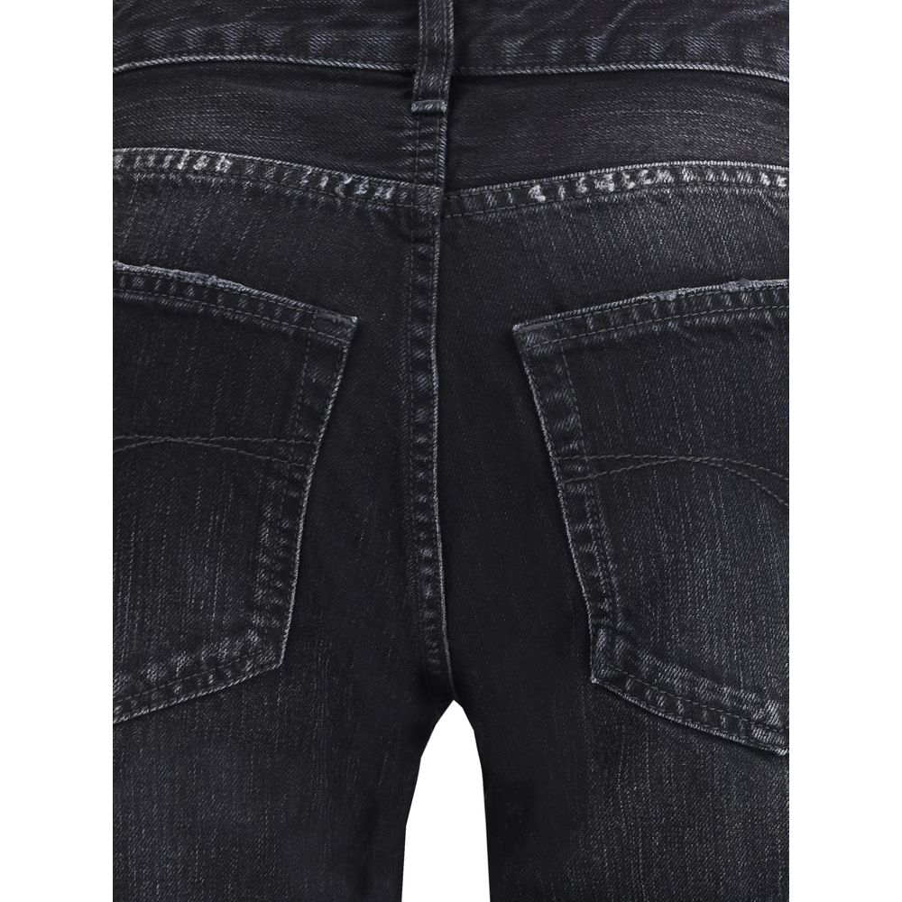 Wijde katoenen jeans