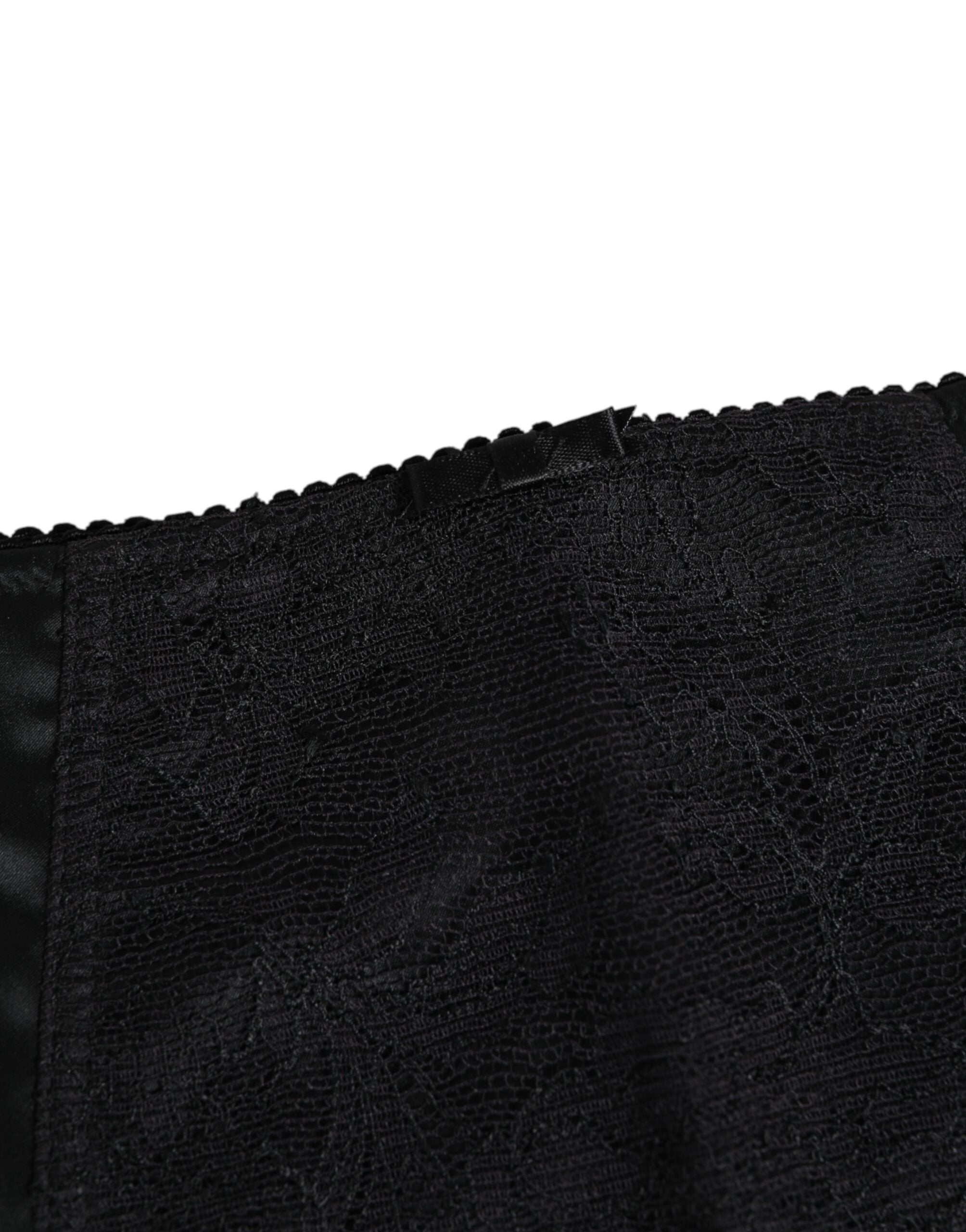 Black Silk Stretch Slip Cycling Women Underwear