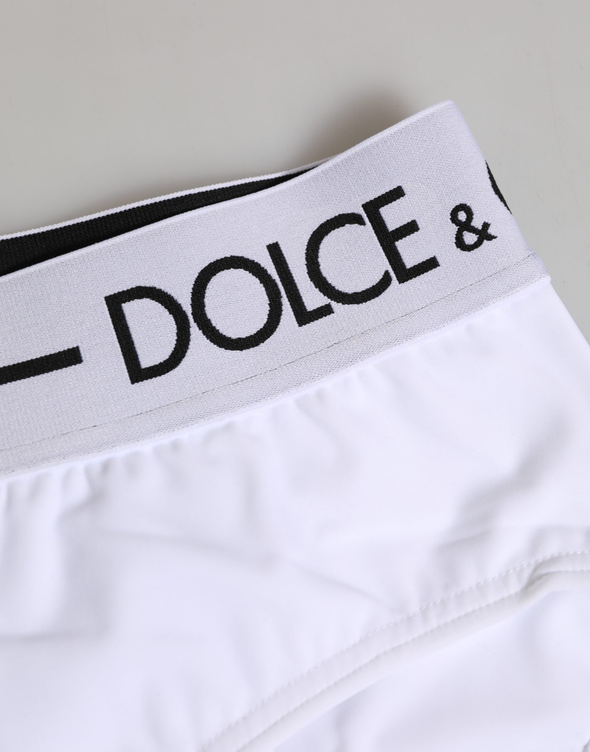 White Nylon Logo Waistband Shorts Underwear