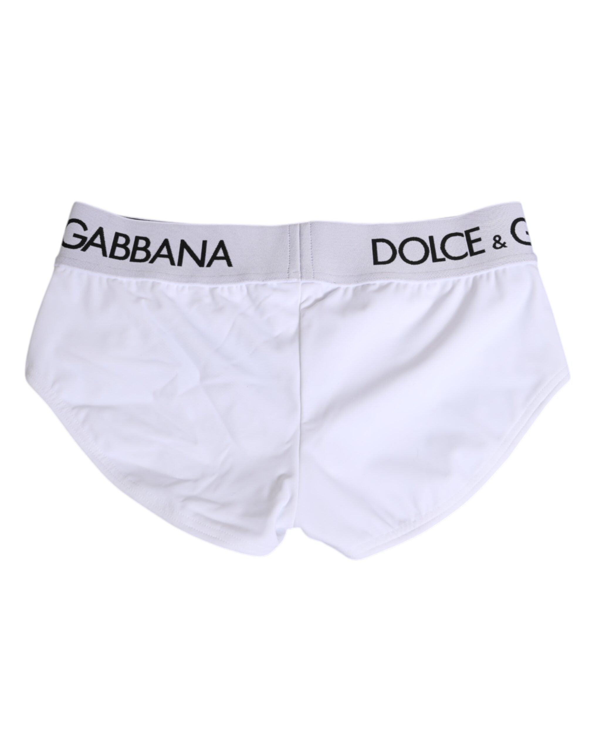 White Nylon Logo Waistband Shorts Underwear