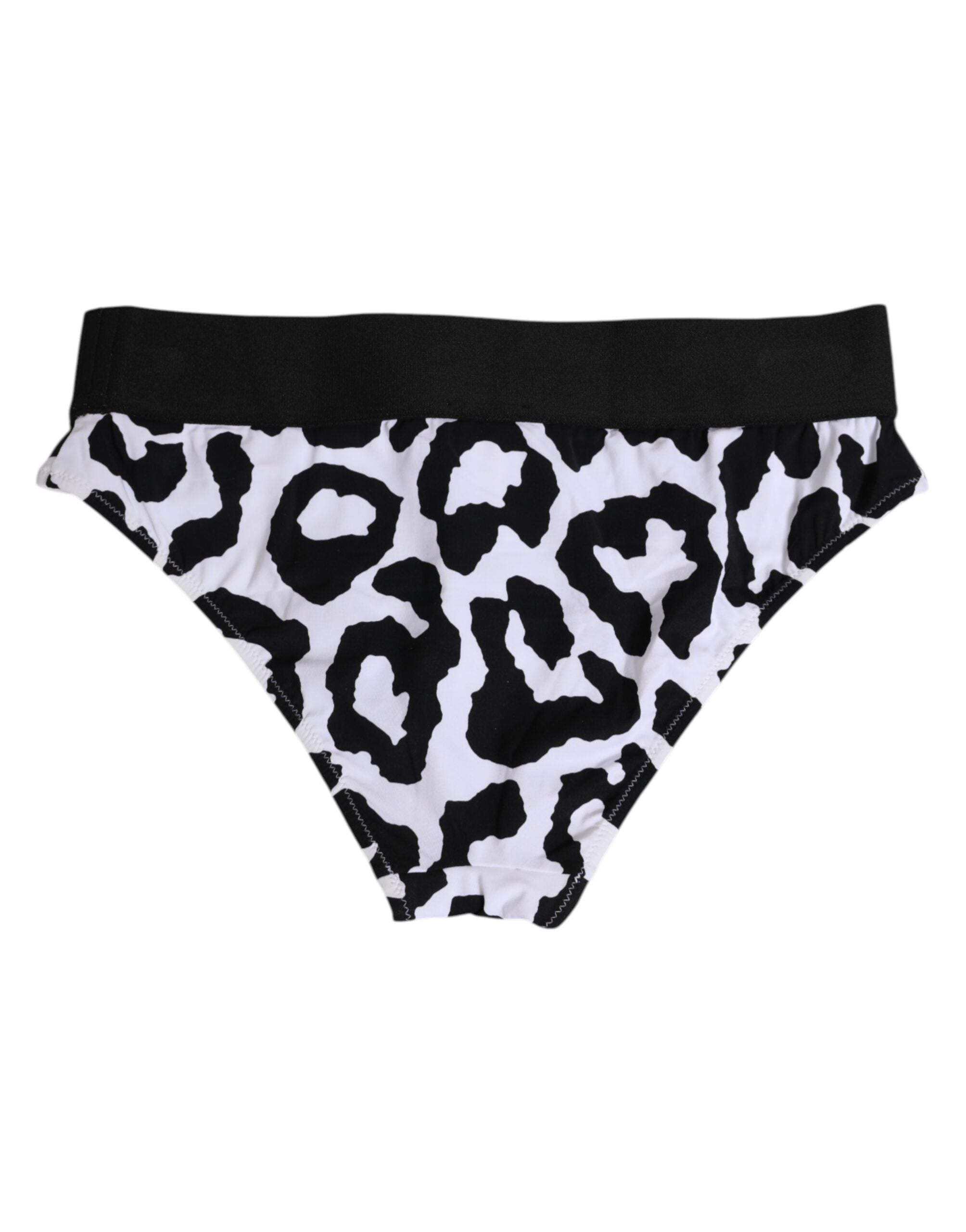 White Leopard Nylon High Waist Panty Underwear