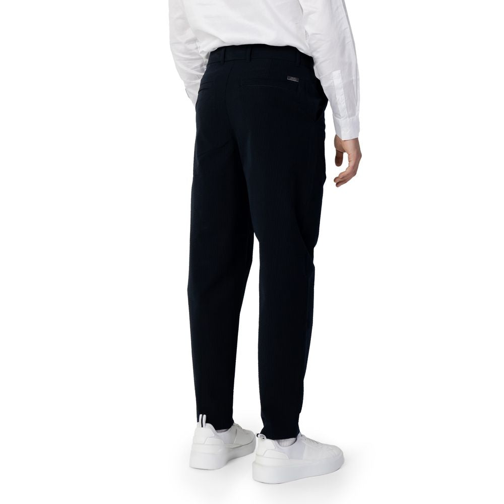 Blauwe katoenen broek