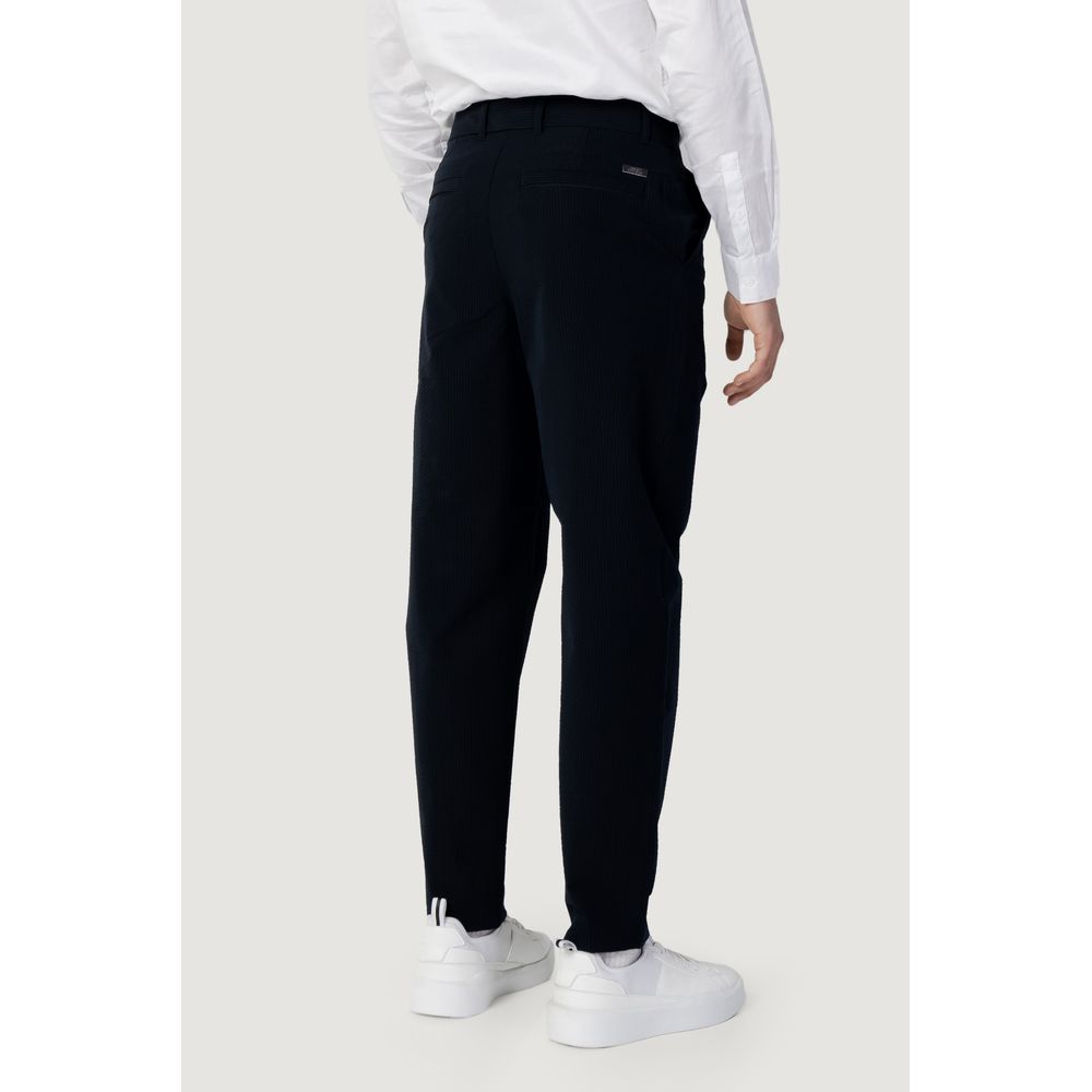 Blauwe katoenen broek