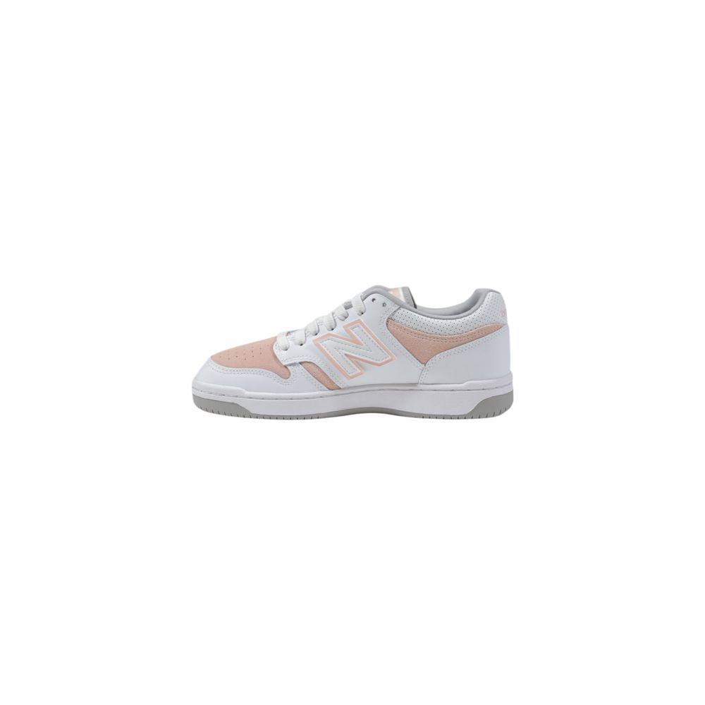 Roze leren sneaker