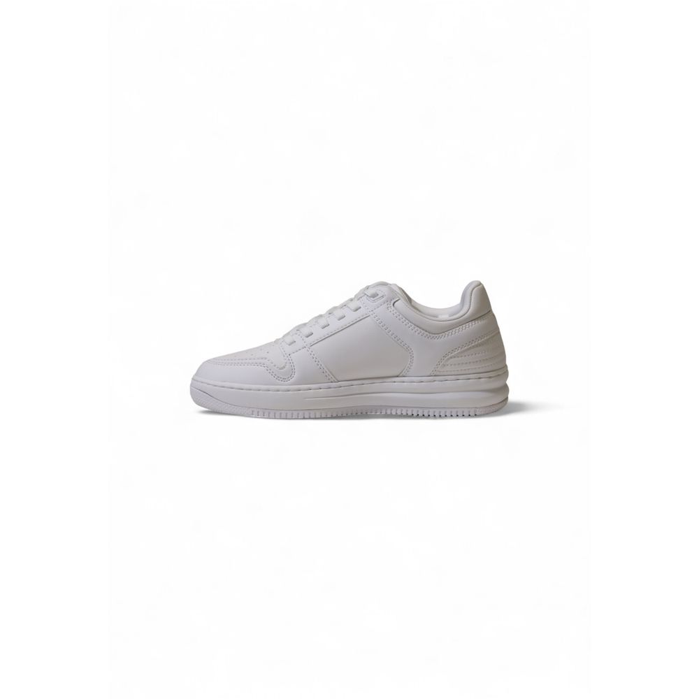 Witte polyester sneaker