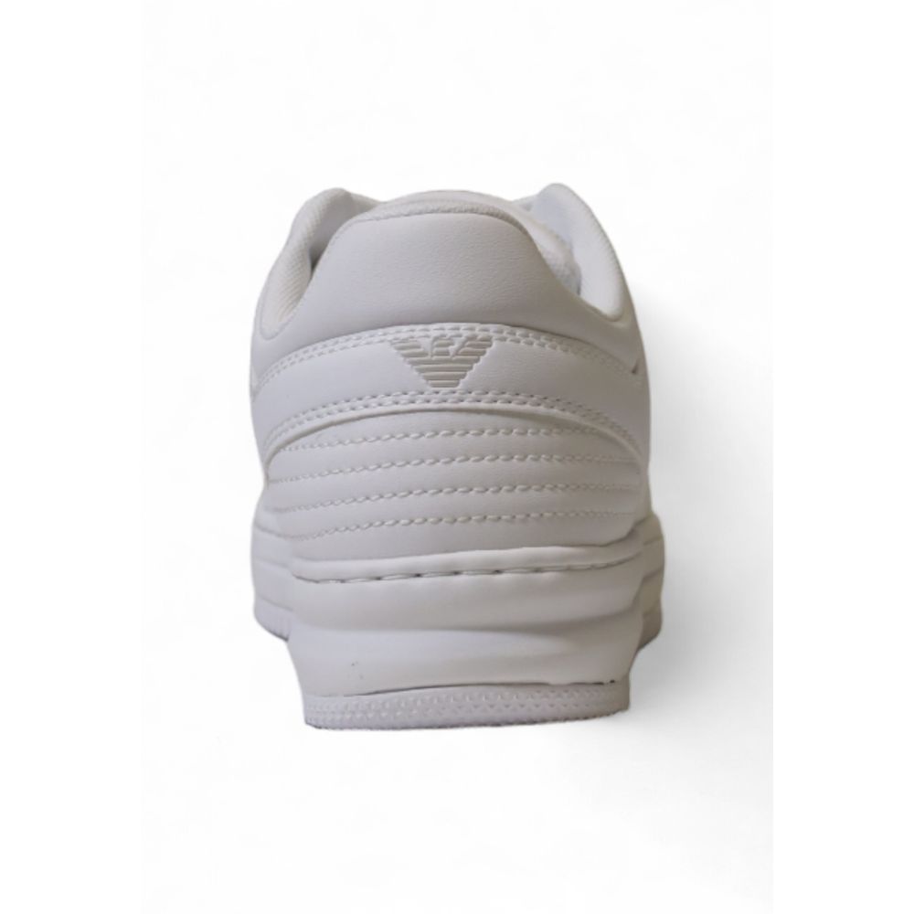 Witte polyester sneaker