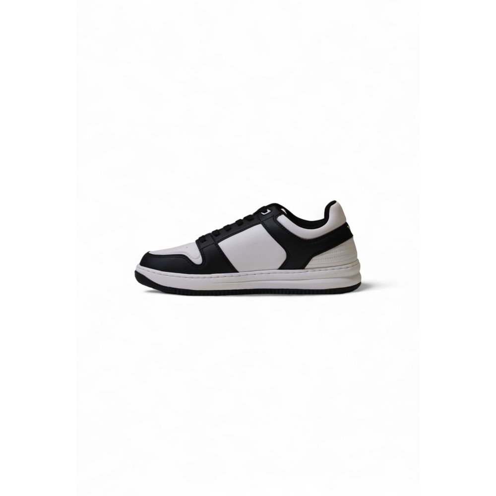 Zwart-witte polyester sneaker