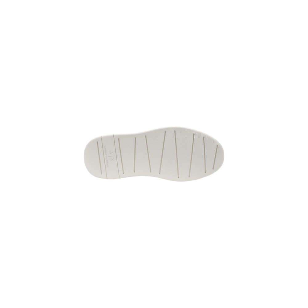 Zwart-witte leren sneaker