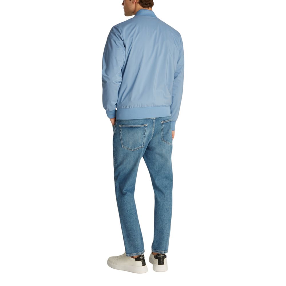 Lichtblauwe jassen en jassen van gerecycled polyester