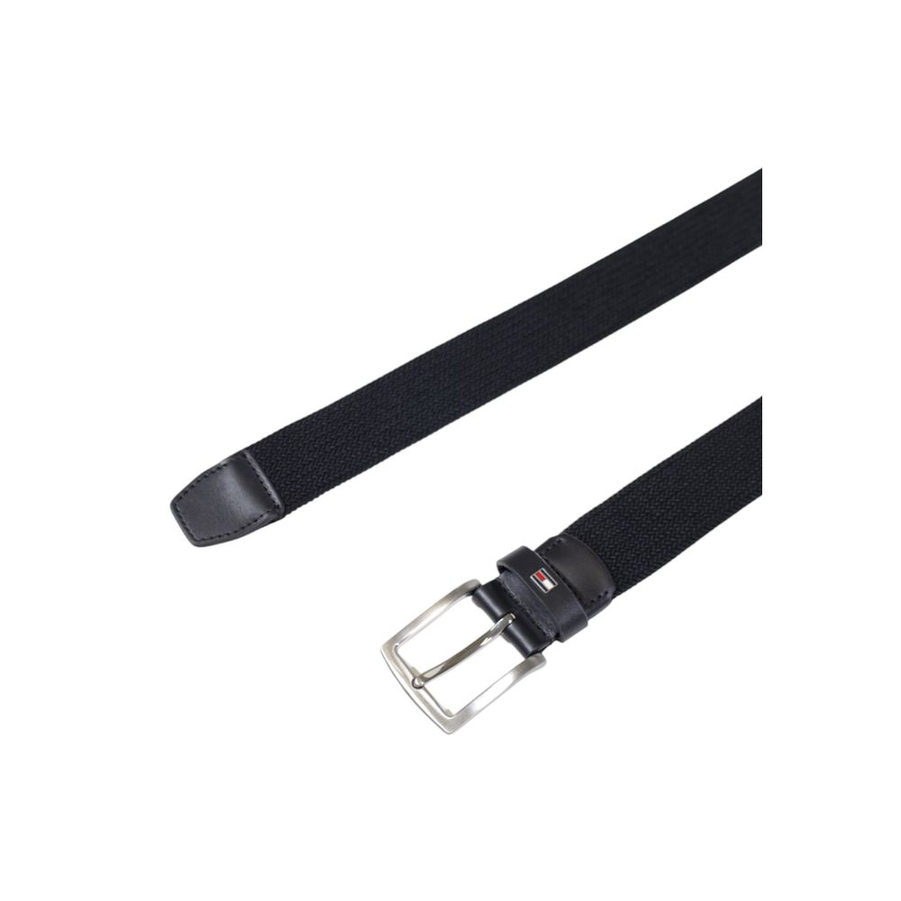 Zwarte riem van gerecycled polyester