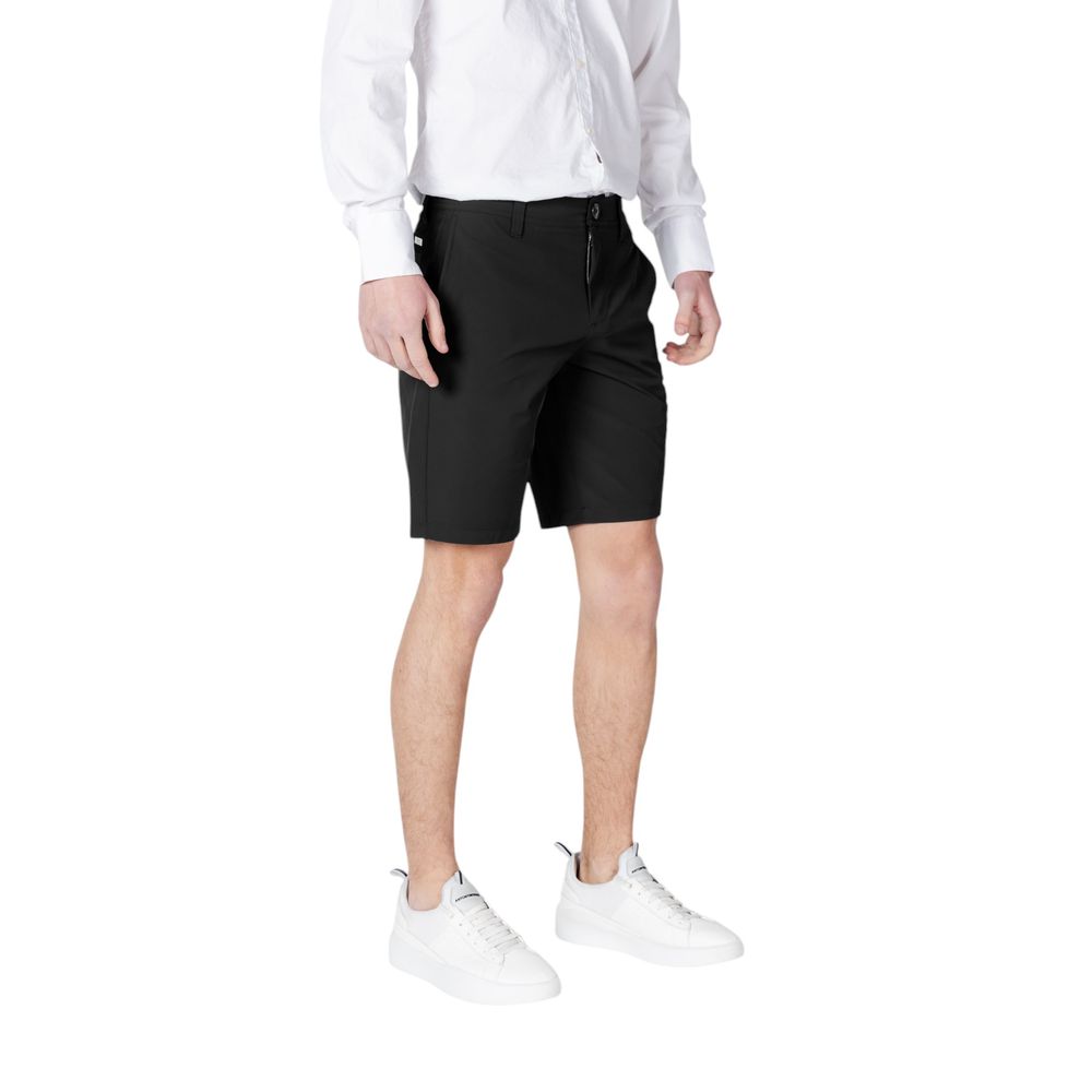 Black Polyamide Bermuda Shorts