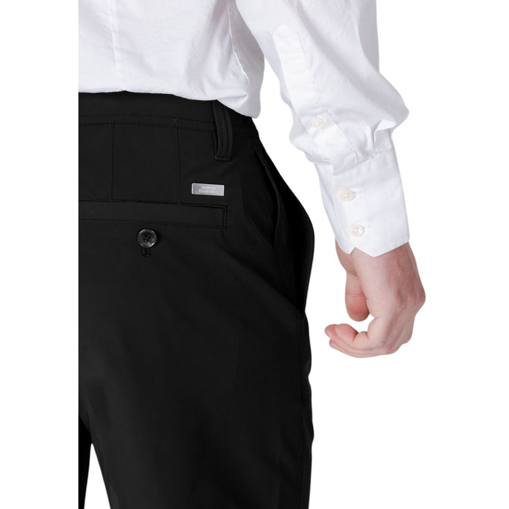 Zwarte polyamide Bermuda