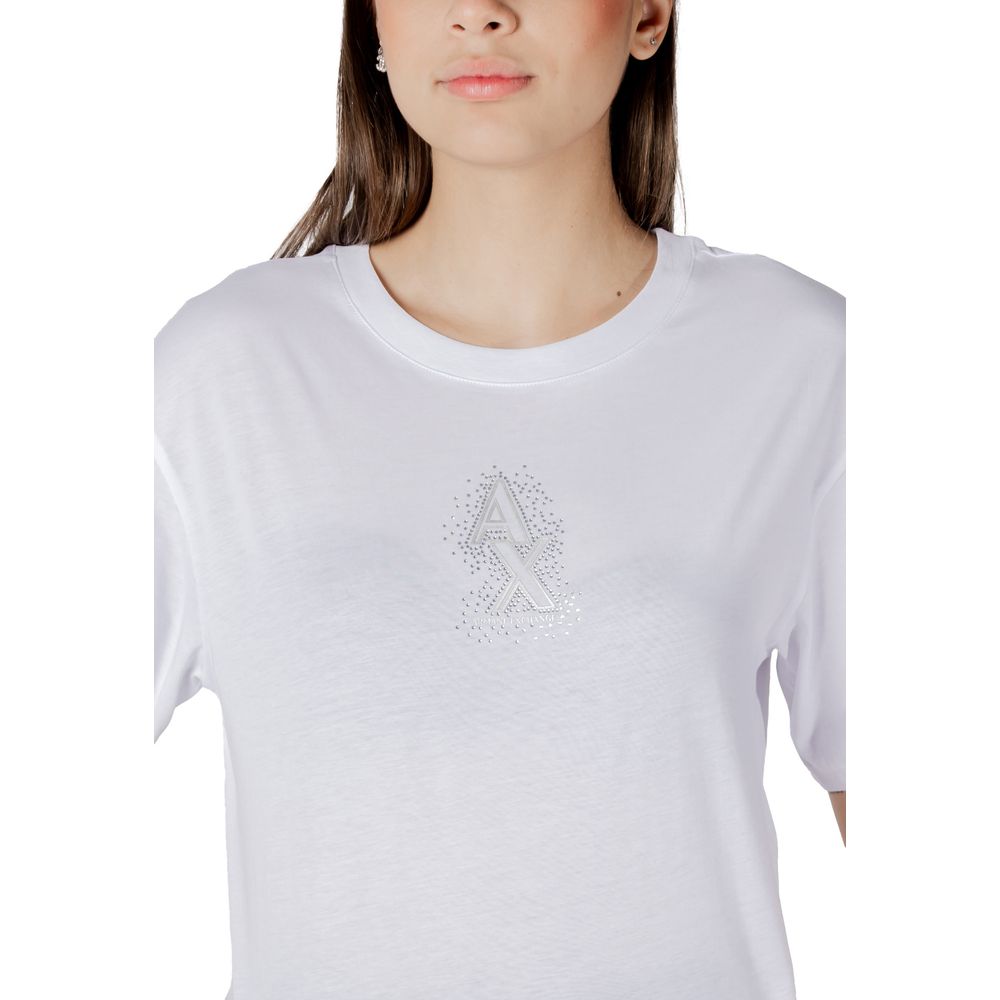 Wit katoenen T-shirt