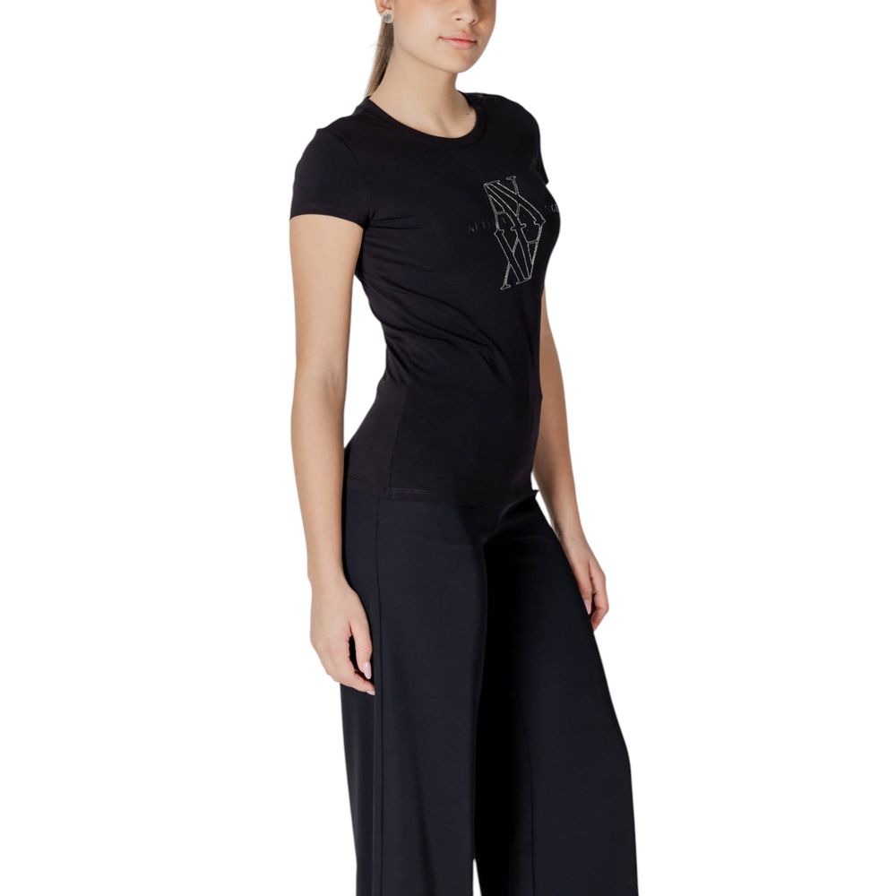 Zwart katoenen T-shirt