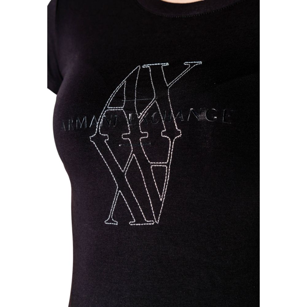 Zwart katoenen T-shirt