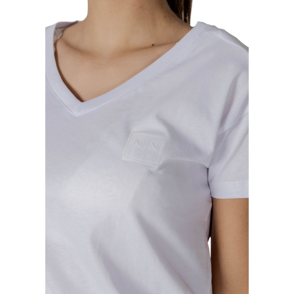 Wit katoenen T-shirt