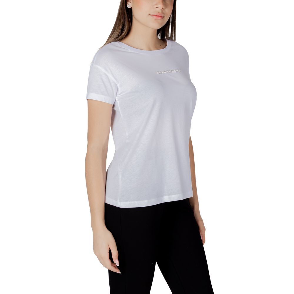 Wit katoenen T-shirt