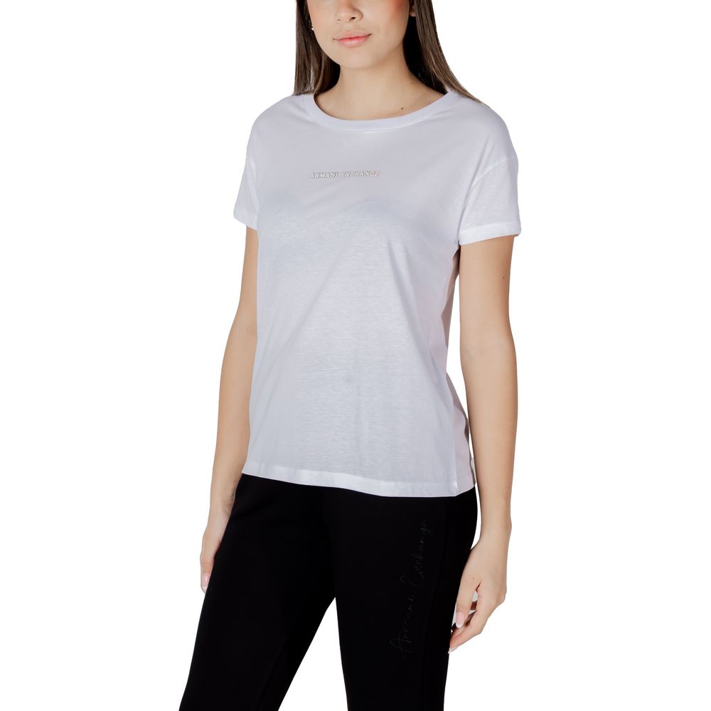 Wit katoenen T-shirt