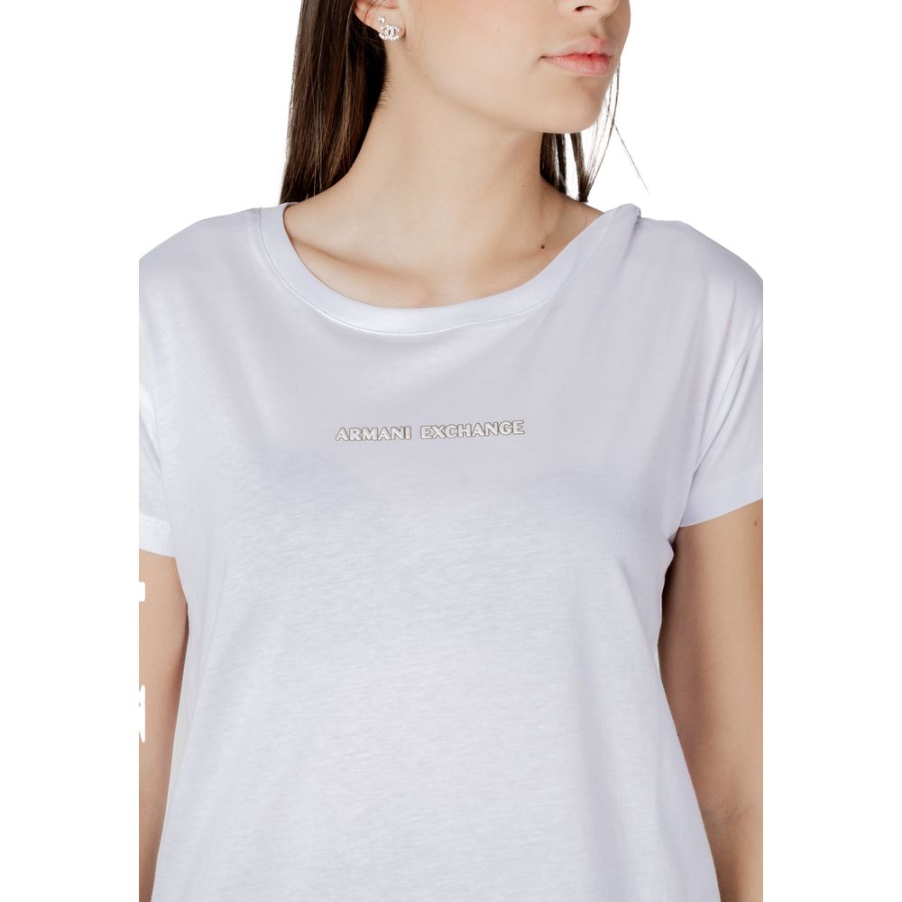 Wit katoenen T-shirt