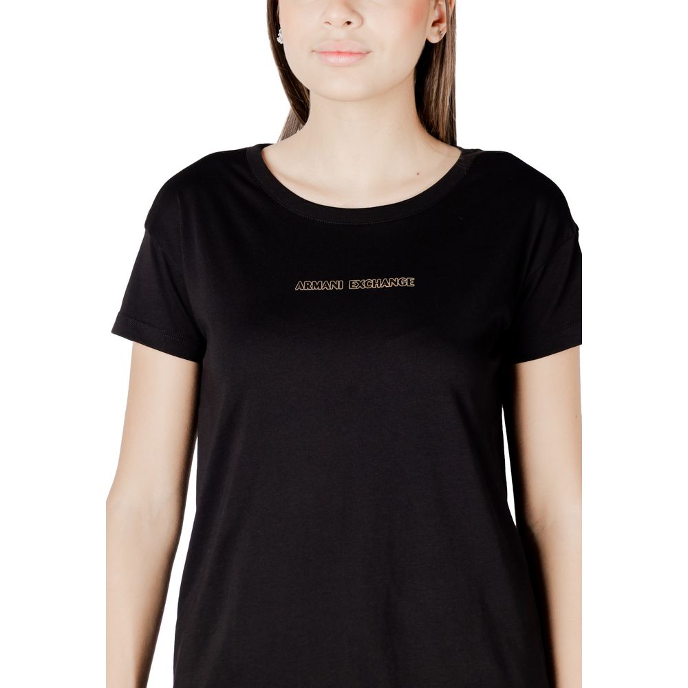 Zwart katoenen T-shirt