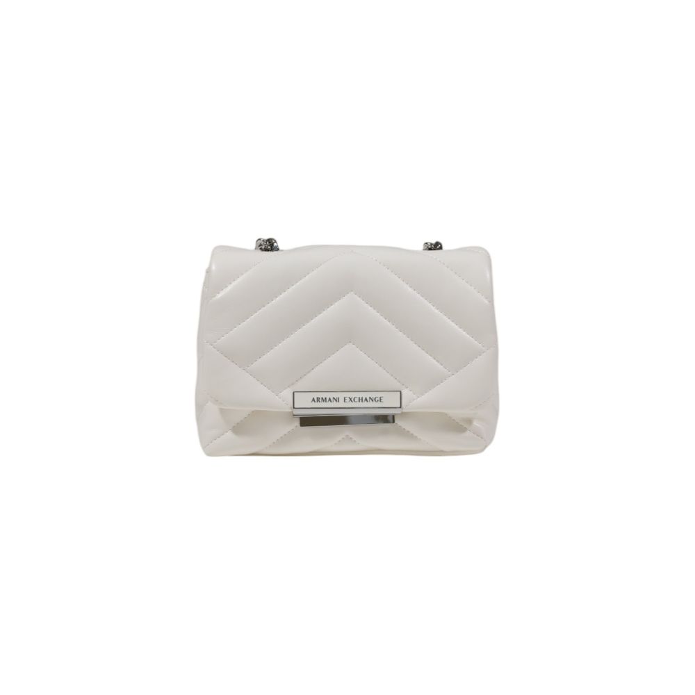 Witte polyester handtas