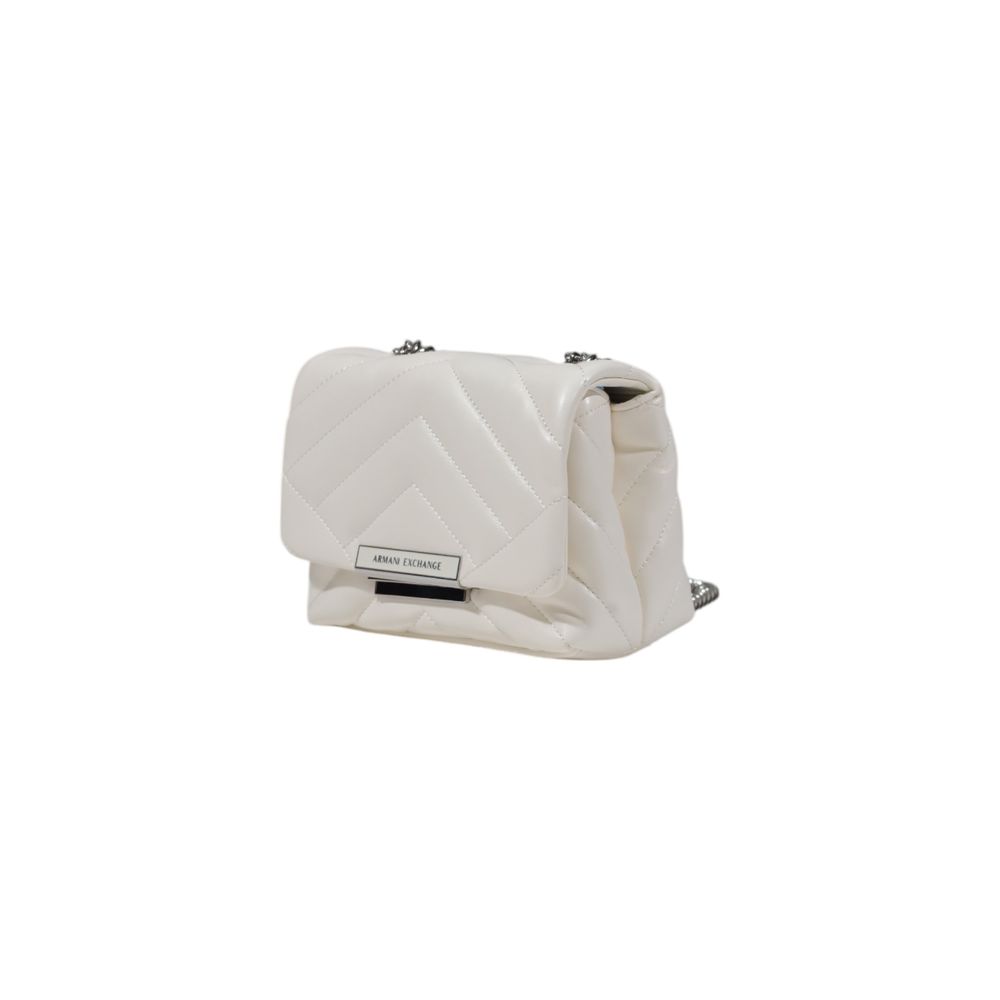 Witte polyester handtas