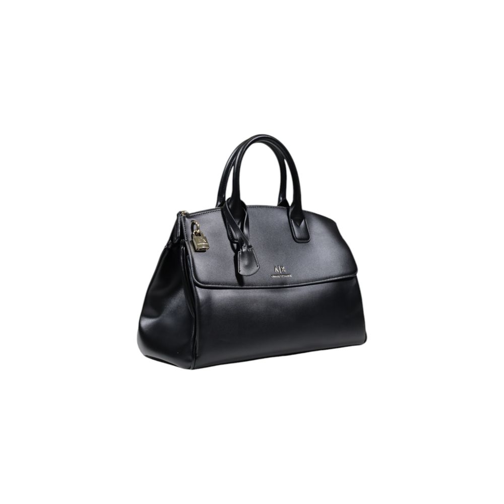 Zwarte polyester handtas
